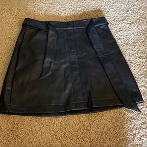 Abercrombie Faux Leather Skirt